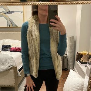 BCBG Faux Fur Vest